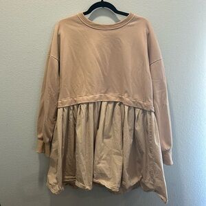 Oversized boutique sweatshirt dress.